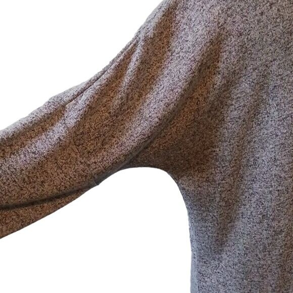 Natural Reflections, Size L, Heathered Grey, Lightweight Sweater with 3/4 Sleeve - Picture 4 of 9